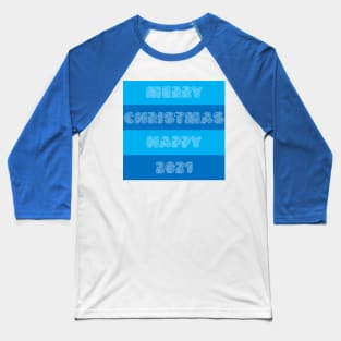 Merry Christmas Frozen Lake Baseball T-Shirt